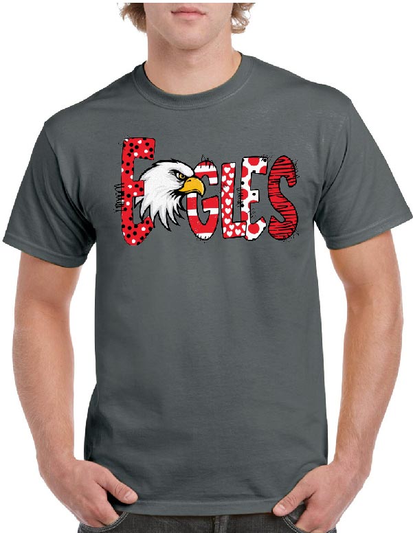 Eagles Pattern Fun Text Tee