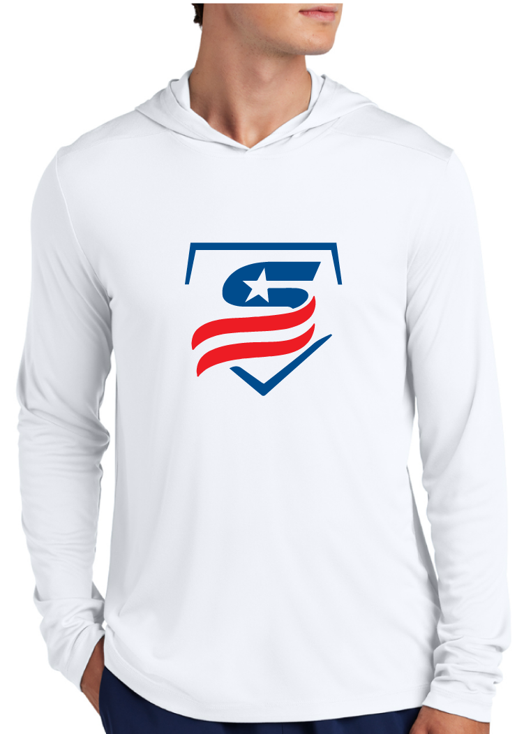 USSSA Sport-Tek ® Posi-UV ® Pro Long Sleeve Hooded Tee