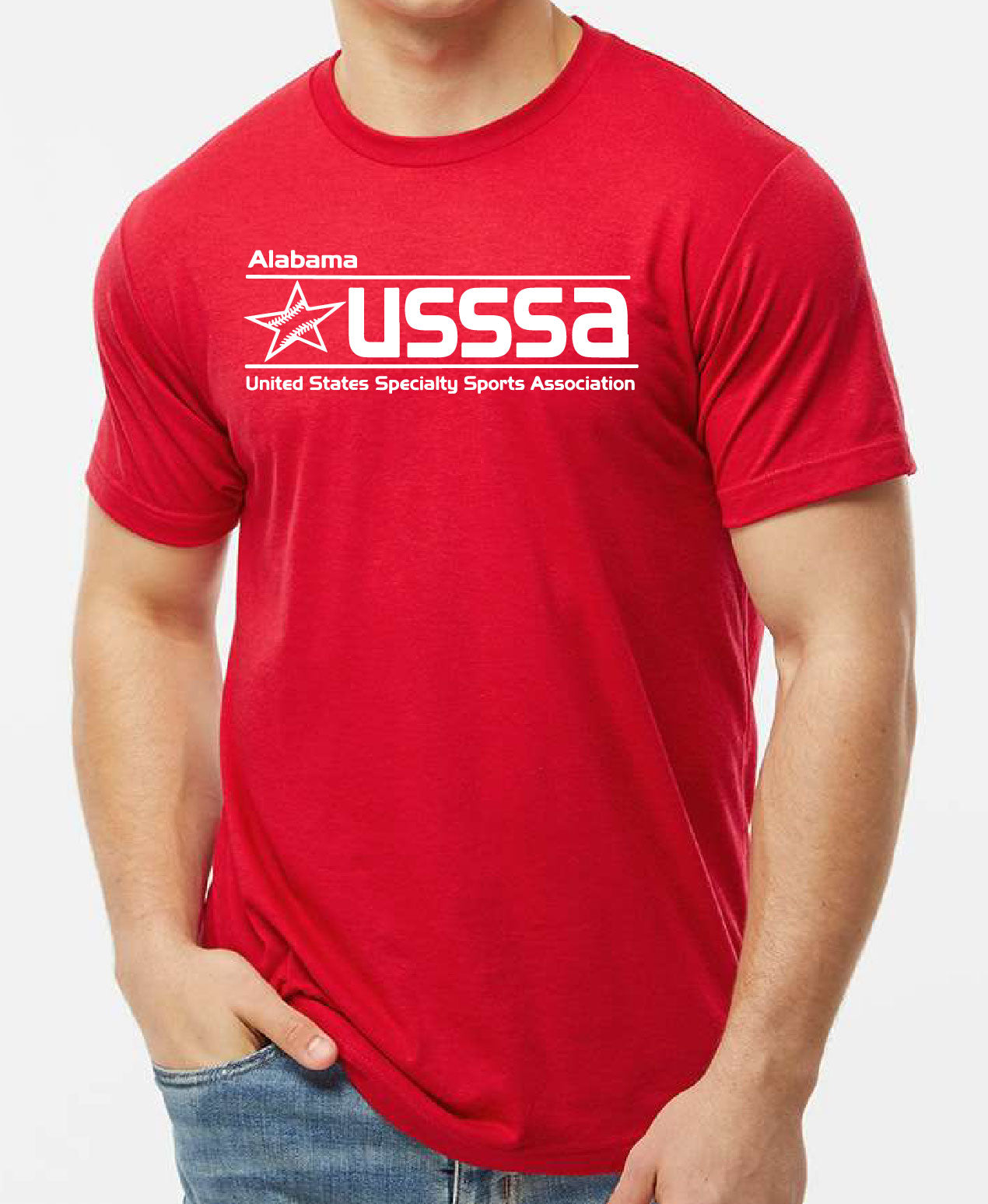 USSSA  Star Baseball Unisex Poly-Rich T-Shirt