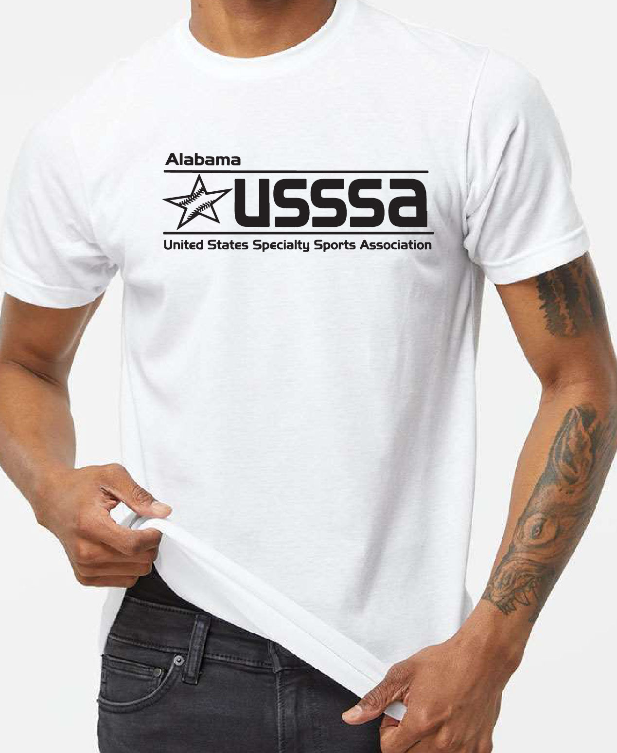 USSSA  Star Baseball Unisex Poly-Rich T-Shirt