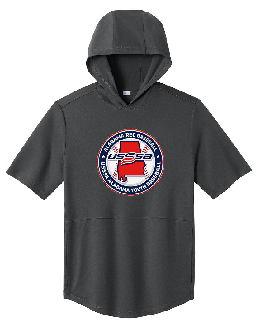 USSSA Circle Baseball Sport-Tek® Club Short Sleeve Hoodie