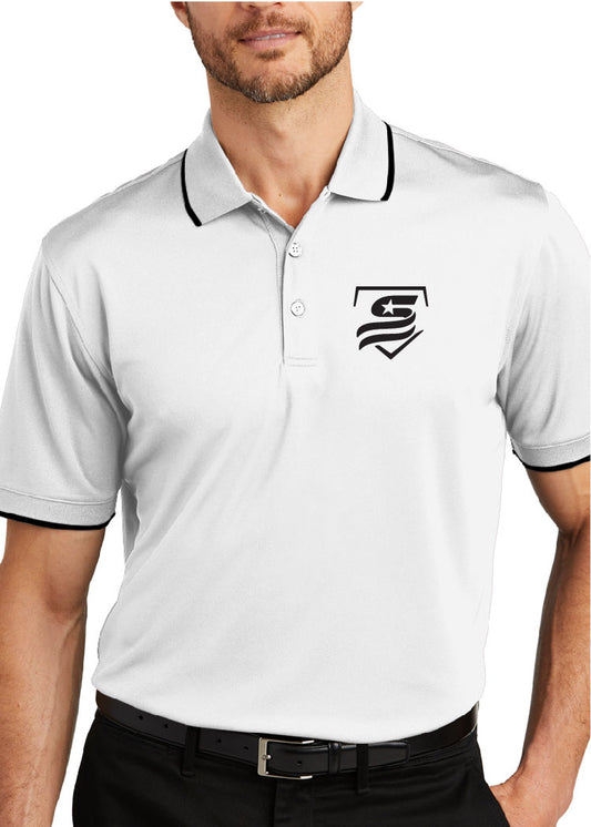 USSSA Port Authority® Dry Zone® UV Micro-Mesh Tipped Polo