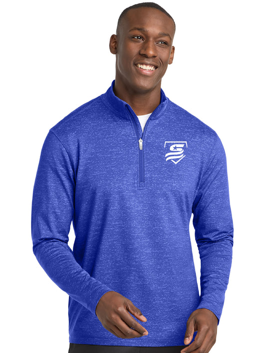 USSSA Sport-Tek ® Sport-Wick ® Stretch Reflective Heather 1/2-Zip Pullover