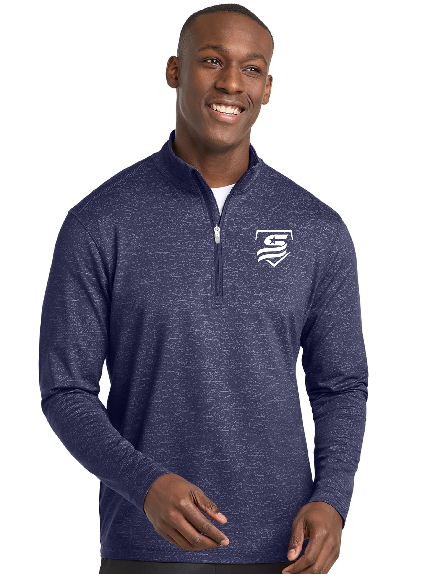 USSSA Sport-Tek ® Sport-Wick ® Stretch Reflective Heather 1/2-Zip Pullover