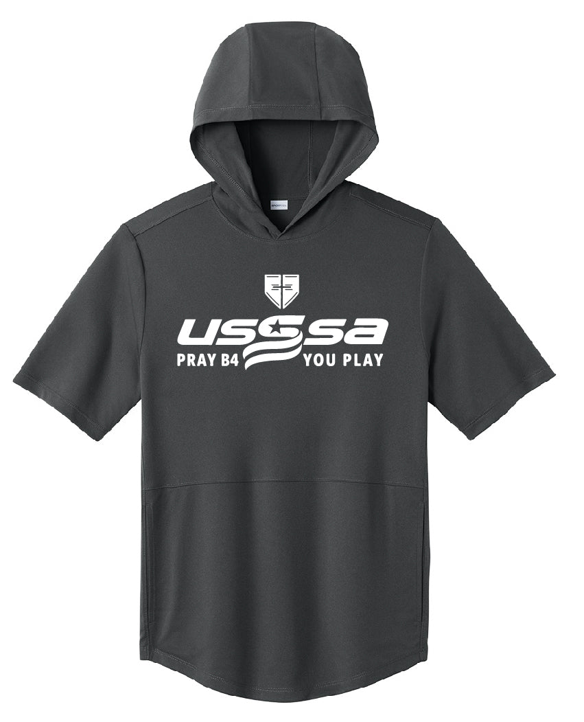 USSSA Pray B4 You Play Sport-Tek® Club Short Sleeve Hoodie