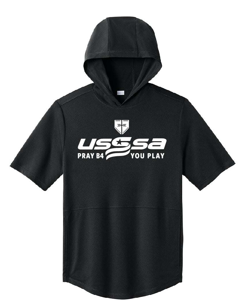 USSSA Pray B4 You Play Sport-Tek® Club Short Sleeve Hoodie