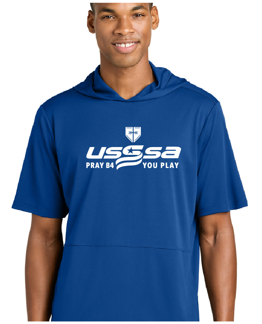 USSSA Pray B4 You Play Sport-Tek® Club Short Sleeve Hoodie