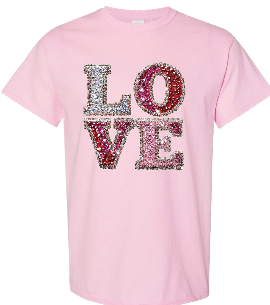 Rhinestone Love Shirt