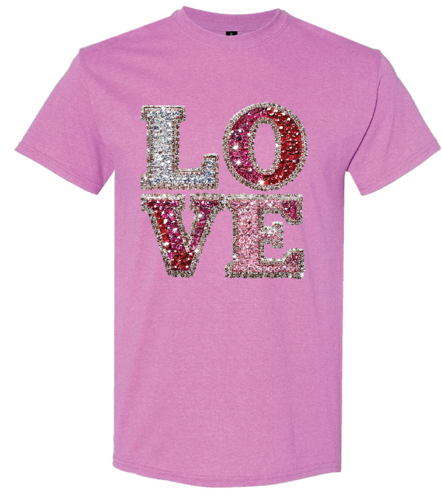 Rhinestone Love Shirt