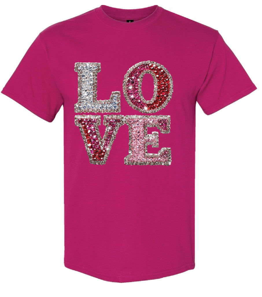 Rhinestone Love Shirt