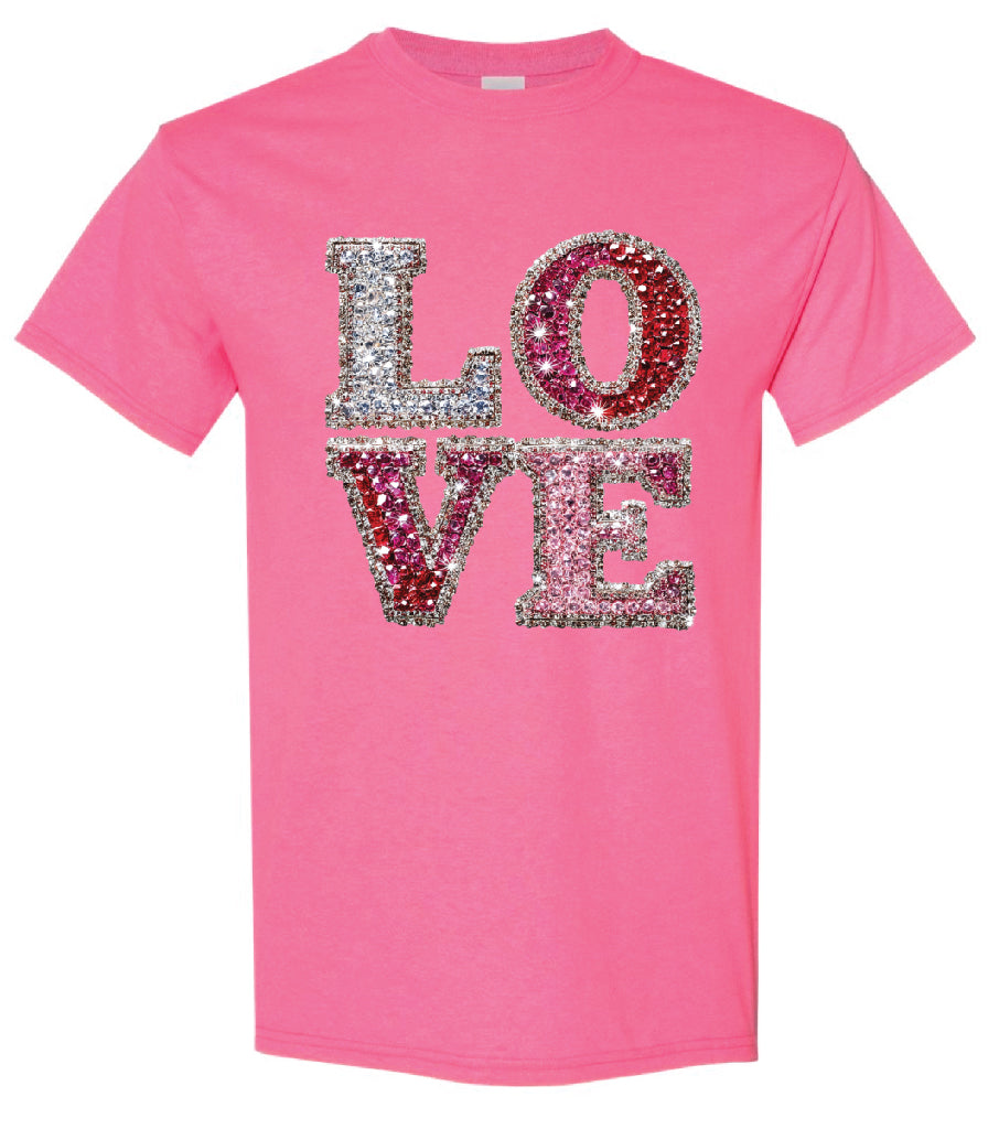 Rhinestone Love Shirt