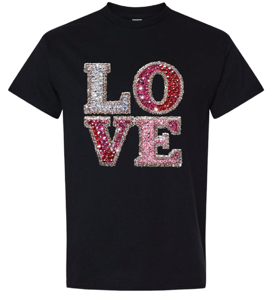 Rhinestone Love Shirt