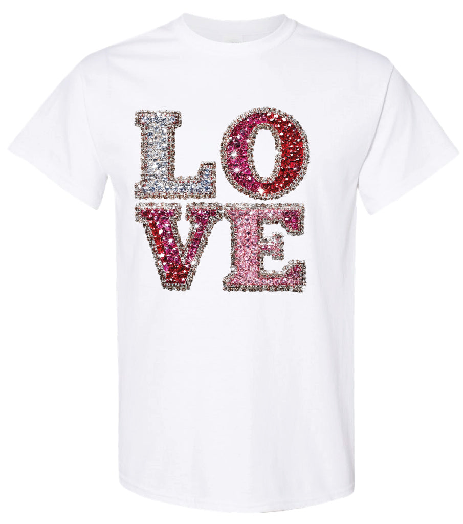 Rhinestone Love Shirt