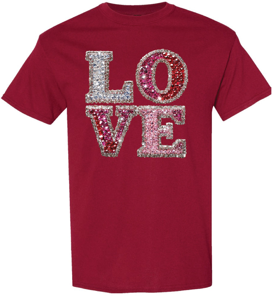 Rhinestone Love Shirt