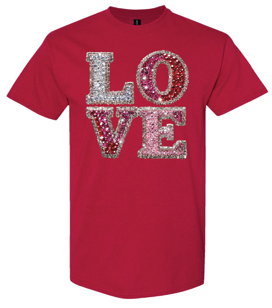 Rhinestone Love Shirt