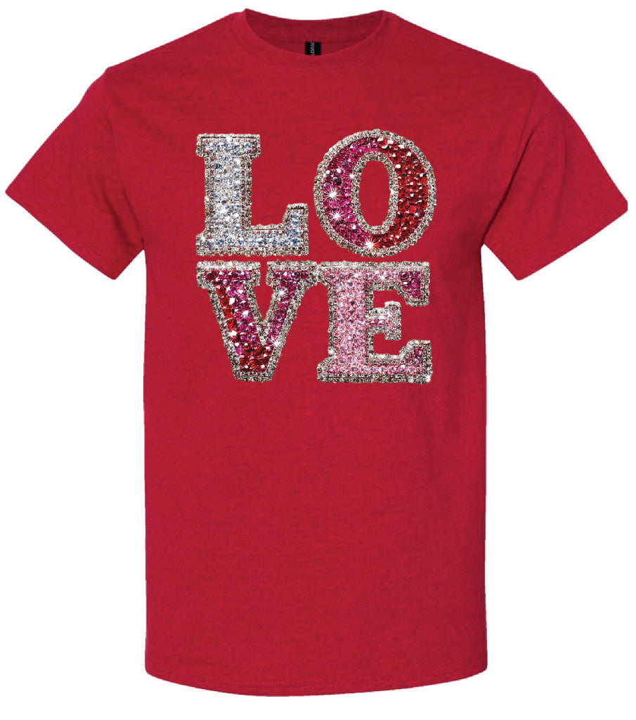 Rhinestone Love Shirt