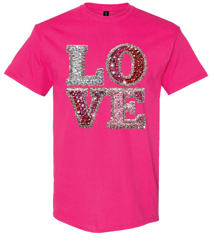 Rhinestone Love Shirt