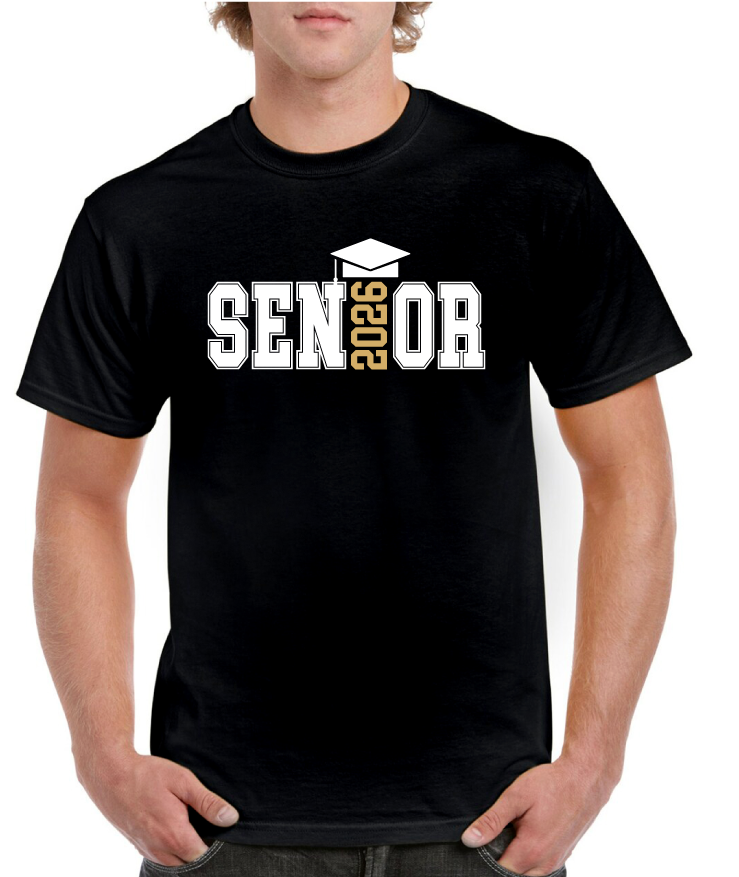 Senior 2026 Grad Hat Senior Tee
