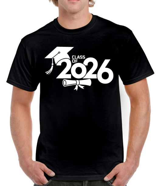 Class Of 2026 Hat And Diploma Senior Tee