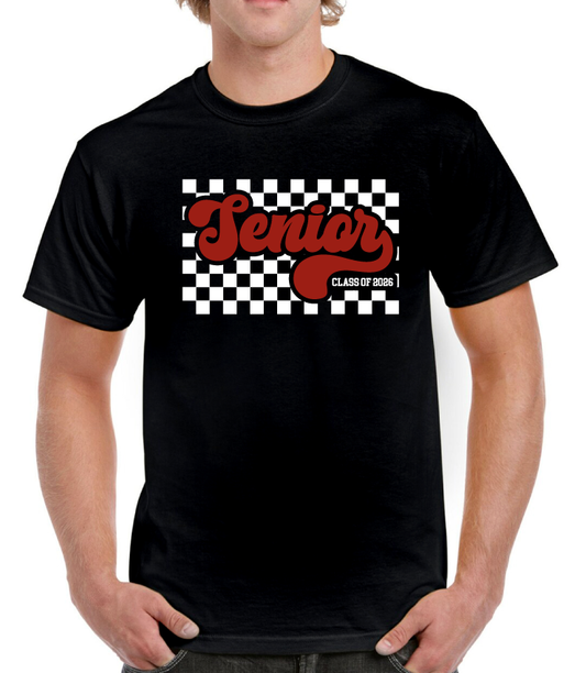 Cardinal Checkered Senior Tee