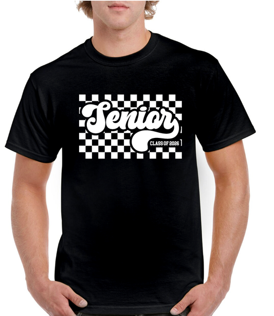 Class Of 2026 Checkerboard Senior Tee