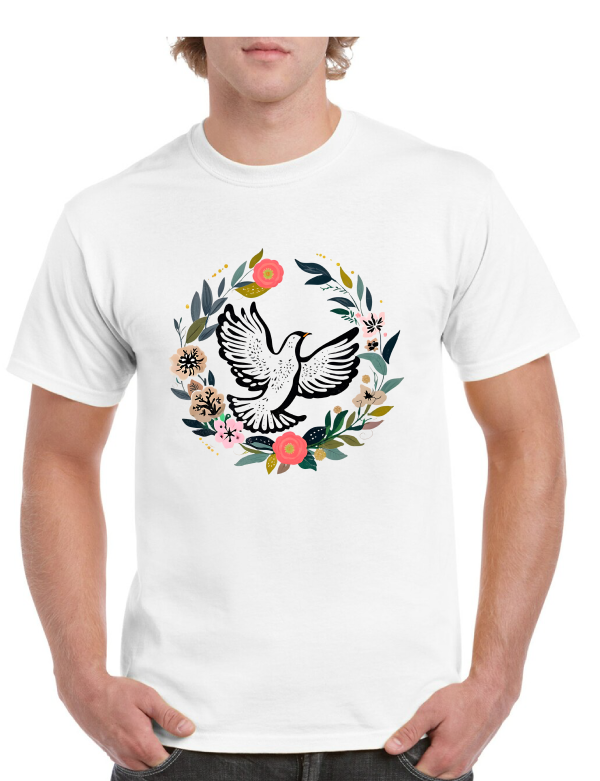 Dove Wreath Easter Tee