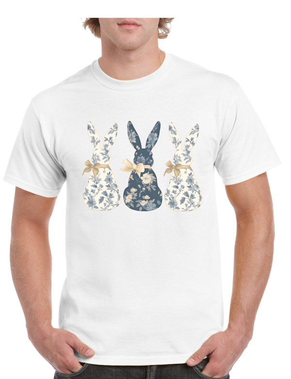 Flower Bunnies Easter Tee