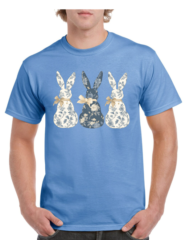Flower Bunnies Easter Tee