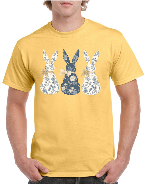 Flower Bunnies Easter Tee