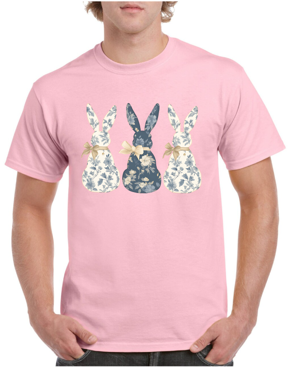 Flower Bunnies Easter Tee