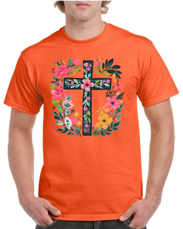 He is Risen Cross Easter Tee