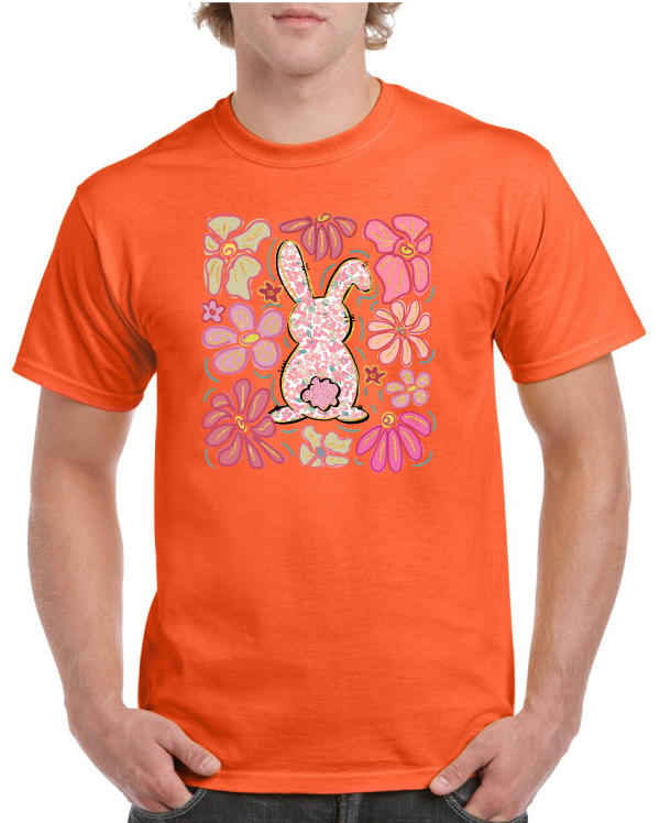 Flower Bunny Easter Tee