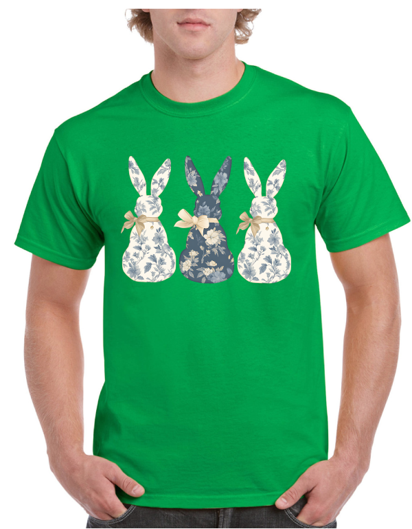 Flower Bunnies Easter Tee