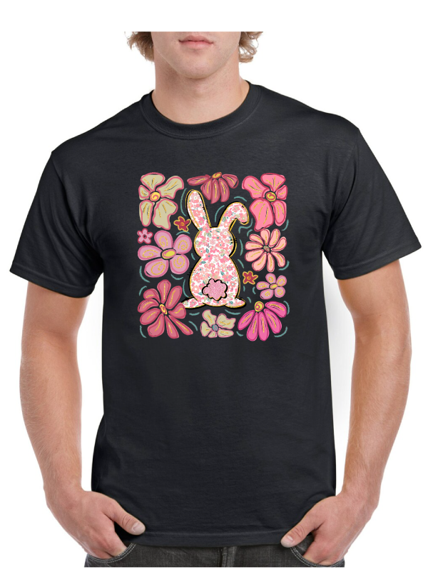 Flower Bunny Easter Tee