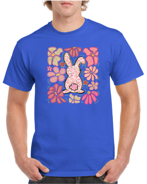Flower Bunny Easter Tee