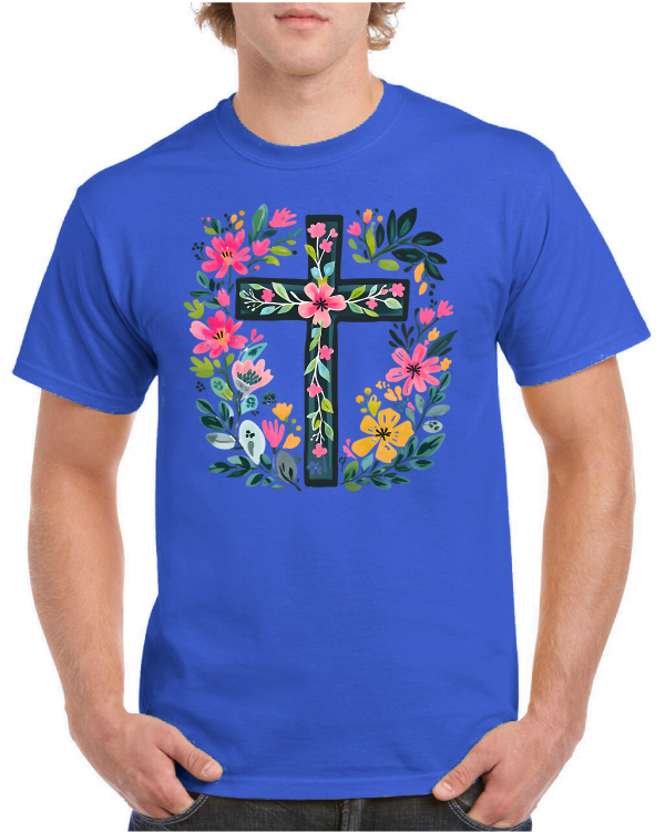 He is Risen Cross Easter Tee