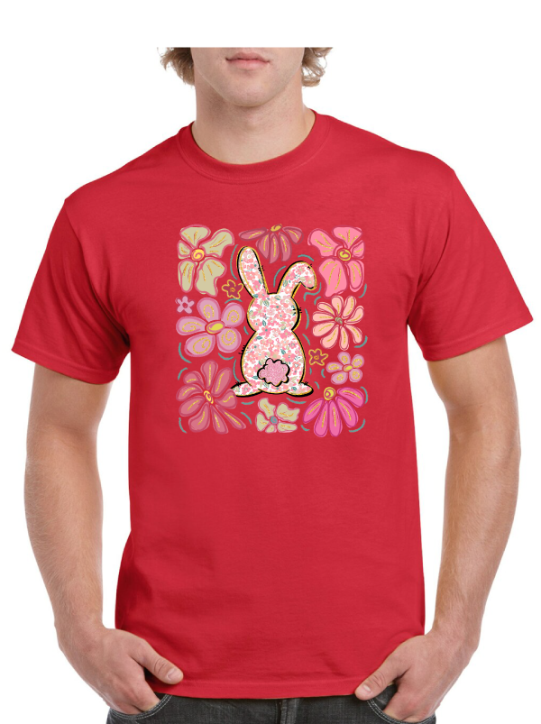 Flower Bunny Easter Tee