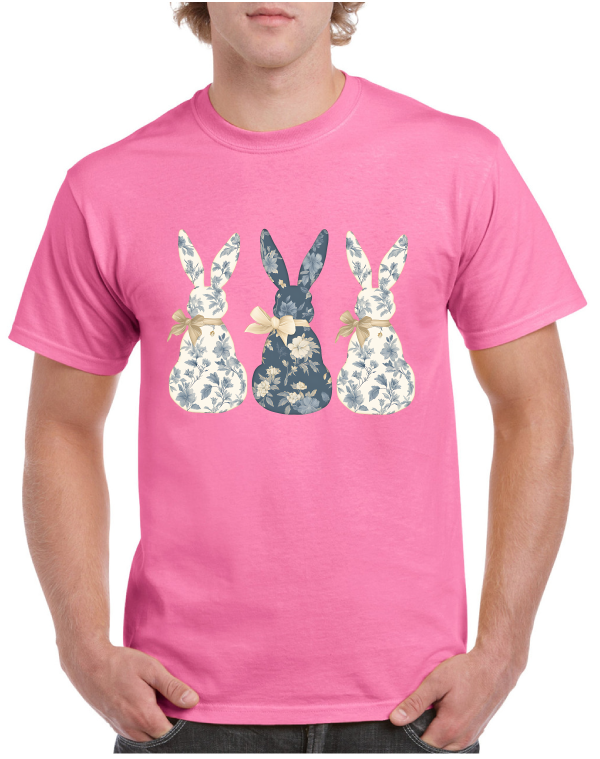 Flower Bunnies Easter Tee