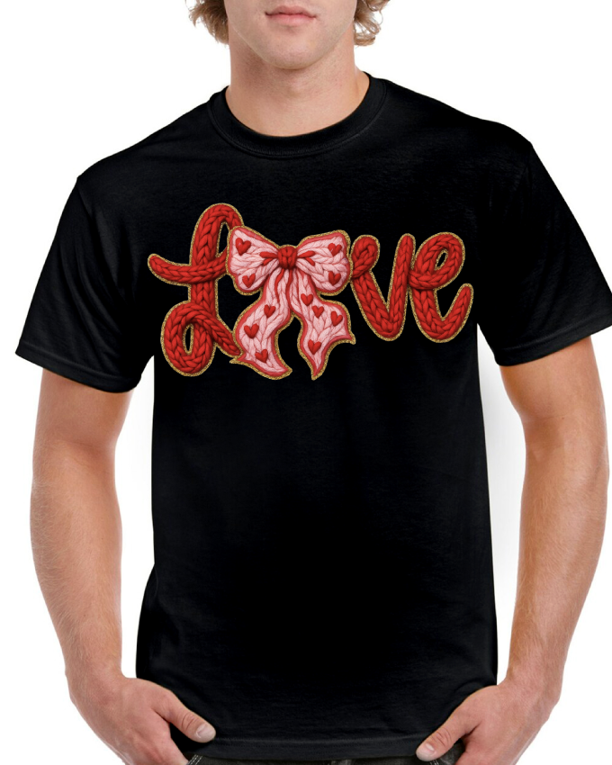 Love Big Bow Valentine's Tee
