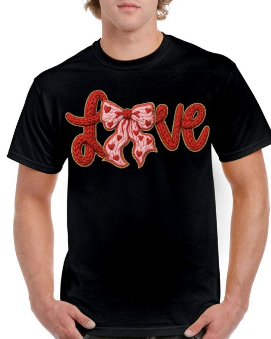 Love Big Bow Valentine's Tee