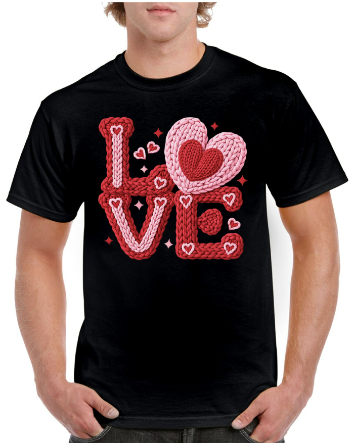 Stitched Love Heart Valentine's Tee