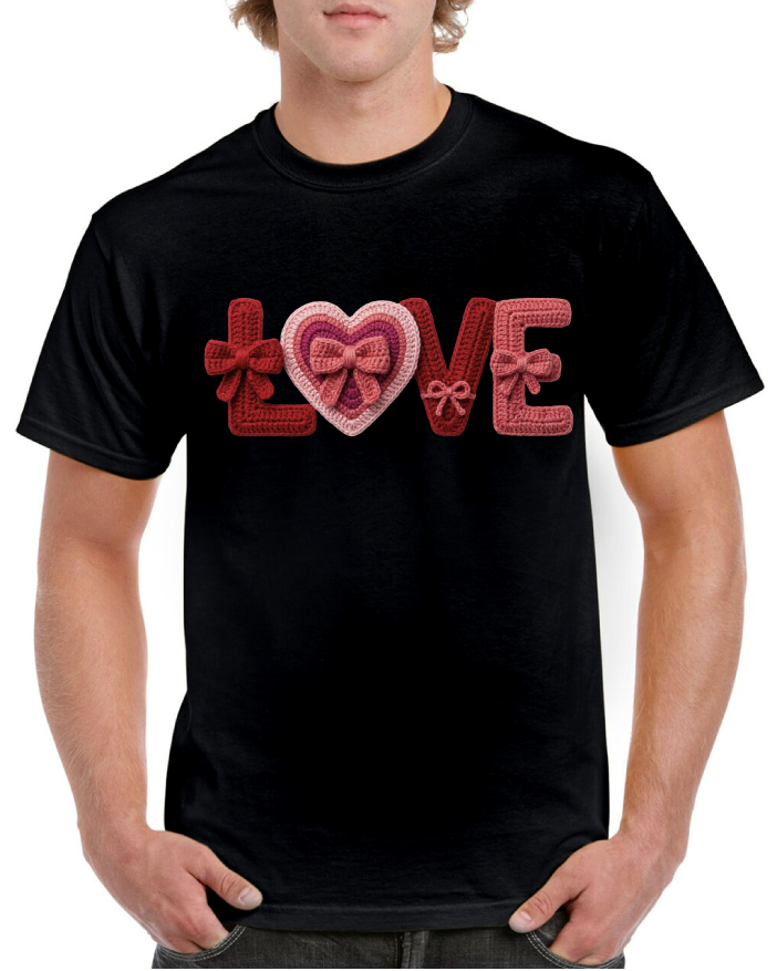 Love Multi Bows Valentine's Tee