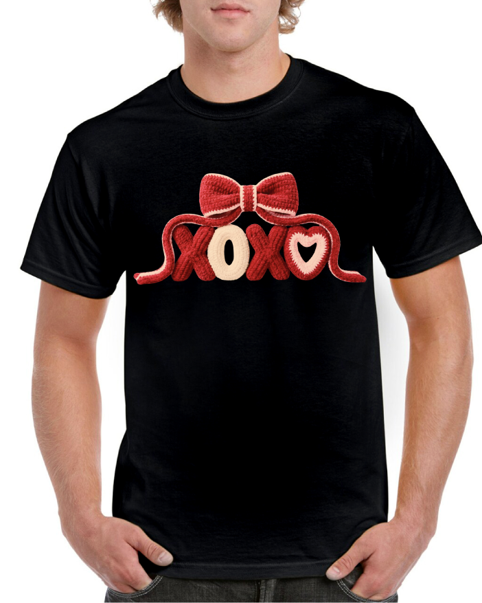 XOXO Stitch Bow Valentine's Tee