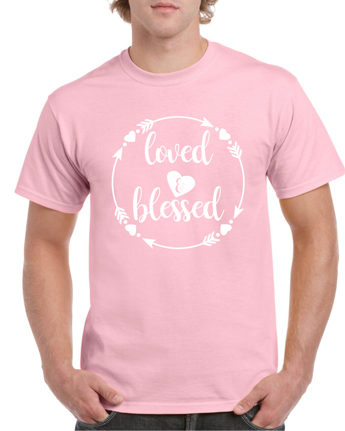 Loved And Blessed Valentine's Tee