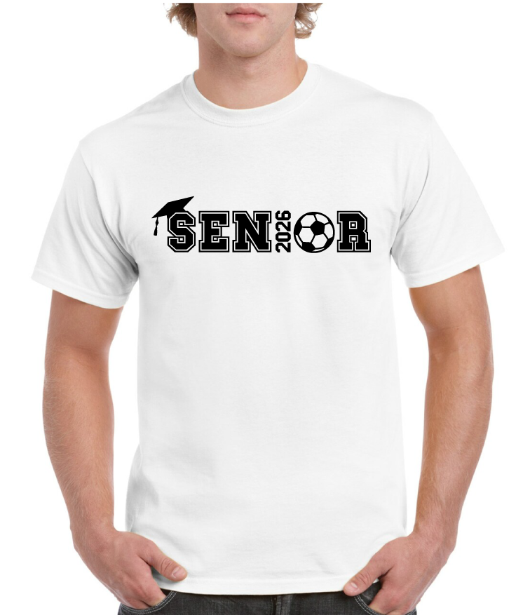 2026 Grad Hat Soccer Senior Tee