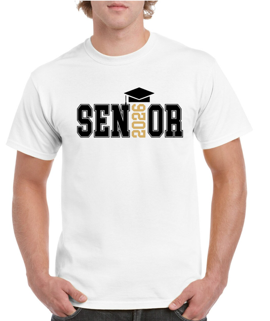 Senior 2026 Grad Hat Senior Tee