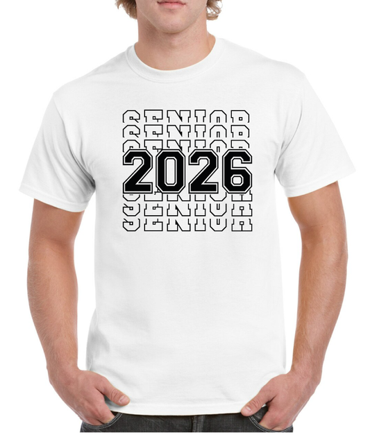 Stacked Senior 2026 Senior Tee