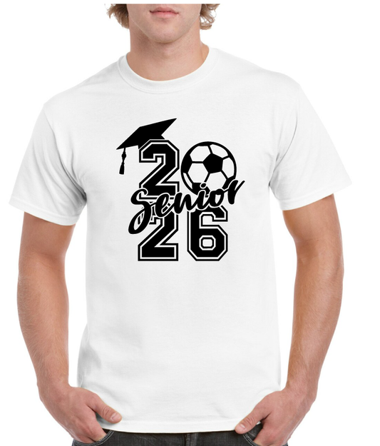 Soccer Grad Hat 2026 Senior Tee